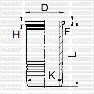 Silindir Gomlek+Oring 123 Mm Renault Kerax -Premium 2 440 Dxi 11/ Volvo Fm-Fmx DC11 | YENMAK 51-05228-000 | OEM 7420963284 21719825 7420820662
