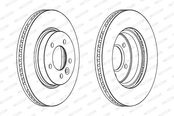 Fren Diski On Discovery 3 05-09 Discovery 4 10-16 2.7 V6 Dizel Range Rover Sport 4.4 V8 Petrol 317MM | FERODO DDF1430C-1 | OEM SDB000602 SDB000603 SDB000604