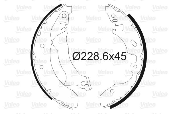 Arka Fren Balatasi (Pabuc) Mondeo I / II 1,6 2,0 93>00 | VALEO 562724 | OEM 1044141 1044141 6710016 7055297 6710016 7055297