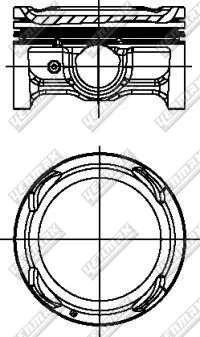 Motor Piston Segmanli (0,50) Accent Blue I20 1.4 Benzin 2014> 6 Ileri Vites G4LC | YENMAK 31-04493-050 | OEM 23041-03AA0