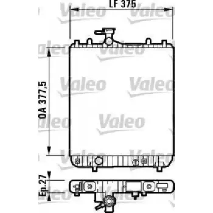 Motor Su Radyatoru Agila A Z10XE Z12XE | VALEO 732694 | OEM 1300220 1300220 9208632 9208632