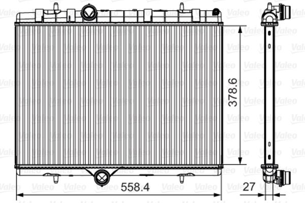 Radyator P308 3008 / C4 13> | VALEO 735630 | OEM 9800482380