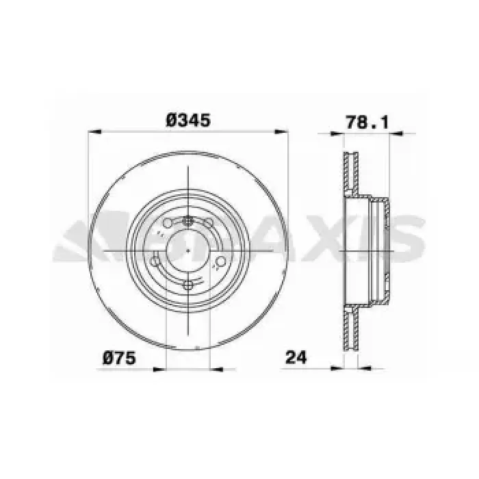 Fren Diski Arka Bmw E70 F15 E71 F16 | BRAXIS AD1042 | OEM 34216771971 34216771971 34216793246 34216793246