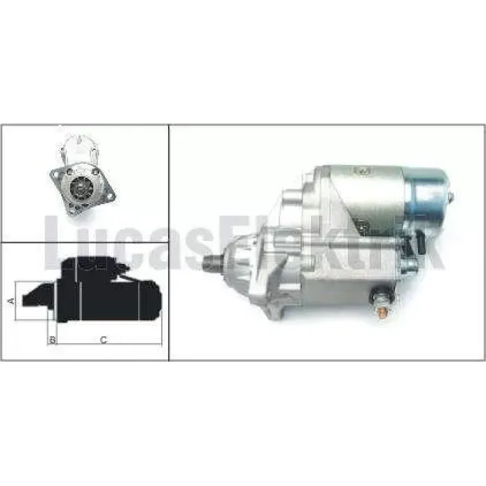 Mars Motoru 24V / 4,5KW / 10DIS Iveco Ford | LUCAS LES0087 | OEM 2280005640 99432760 228000-5641