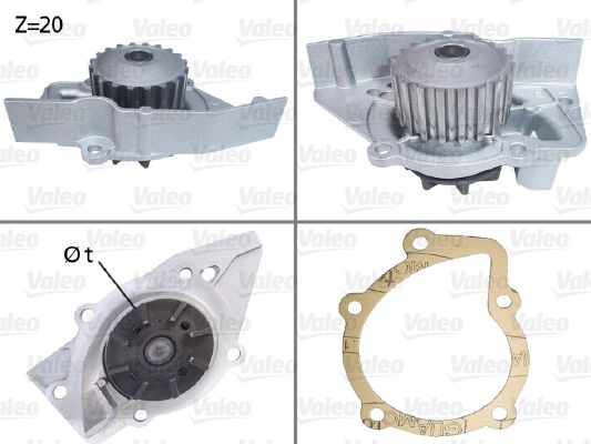 Devirdaim Su Pompasi P205 P405 XU5M 1.6 P306 P406 Xantia Bx Zx XU7JP (1.8 8V) | VALEO 506029 | OEM 120150 120150 120161 120161
