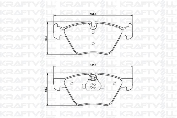 Fren Balatasi On BMW E60 E87 E90 F10 | KRAFTVOLL 07010107 | OEM 34116763617 34116763618