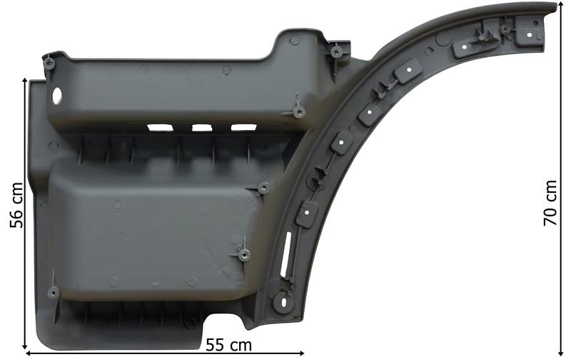 Basamak Komple Actros MP2, MP3 Sağ (Fiber-Boyasız) | OEM 9436600201