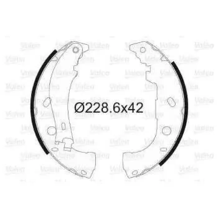 Arka Fren Balatasi Pabuc Marea Albea Palio Weekend 1,2 / 1,4 / 1,6 / 1,9 96> | VALEO 562646 | OEM 9947939