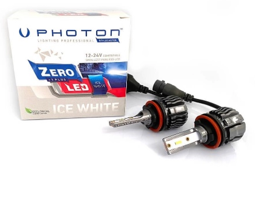 LED Far Ampulü Zero H8, H9, H11, H16 + 3 Plus Fansız LED 12V-24V | OEM ZR3729