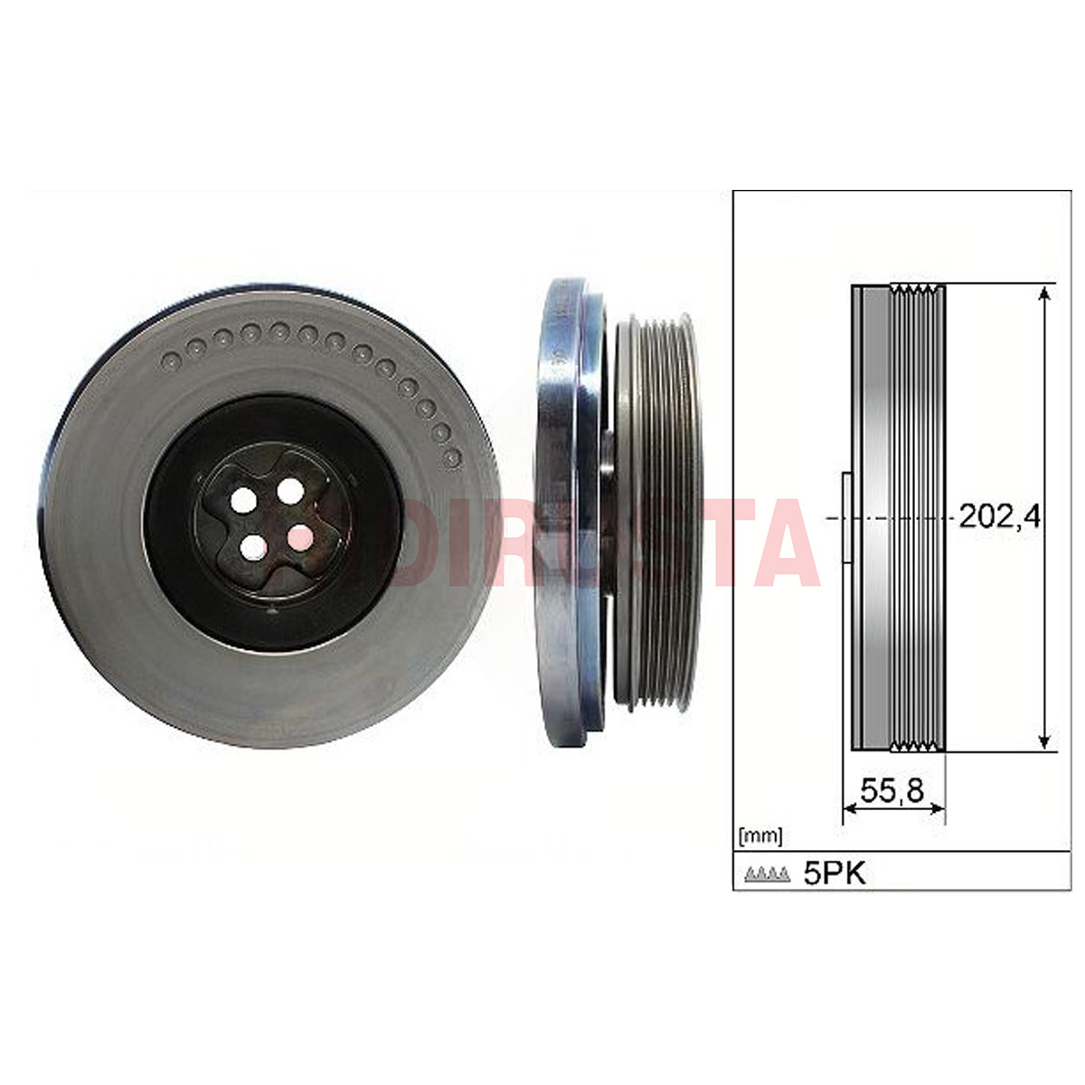 Krank Kasnağı M654 | OEM A6540300003