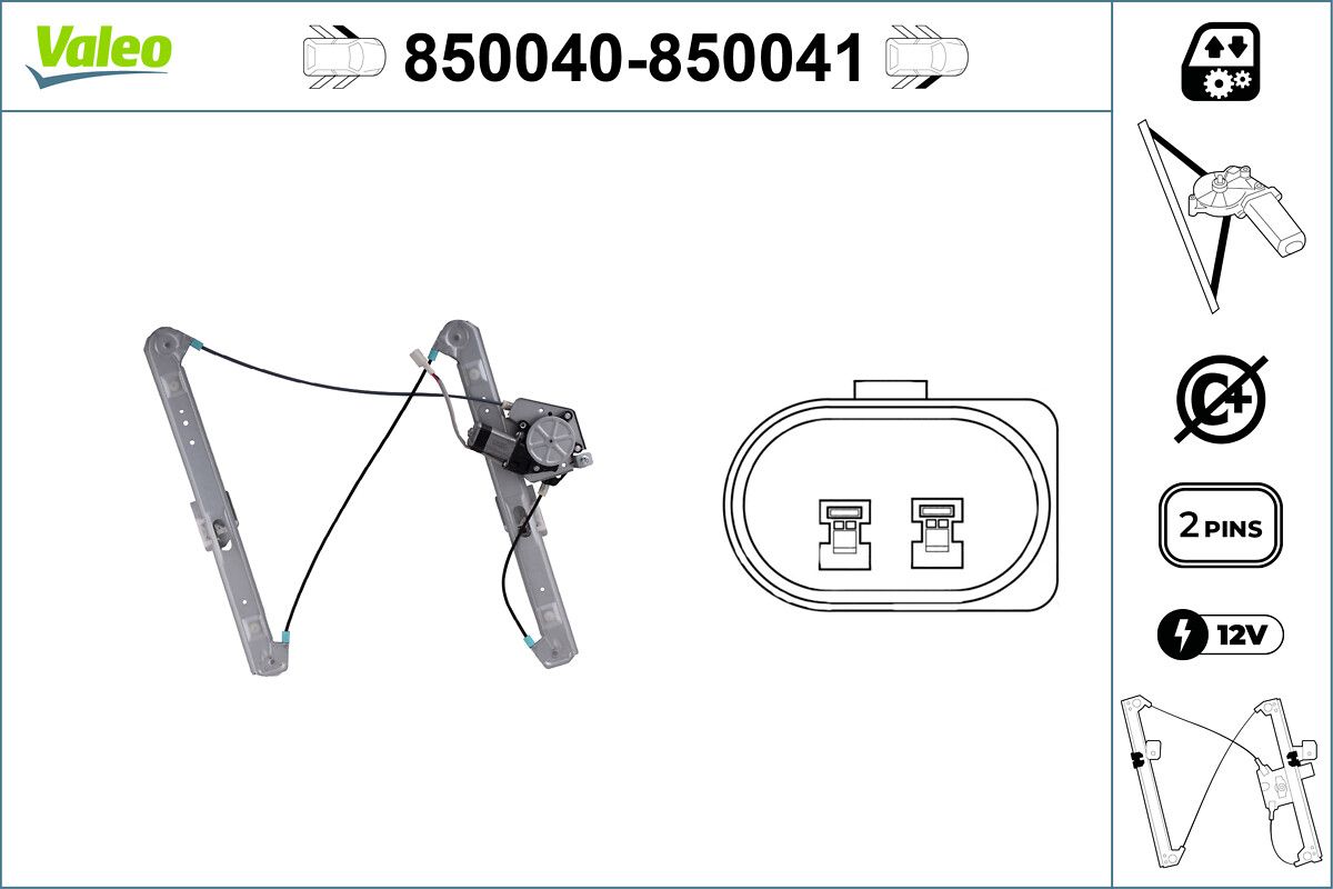 Cam Mekanizmasi On Sag (Motorlu) Bmw E46 | VALEO 850041 | OEM 51337020660 51337020660 51338212098 51338212098