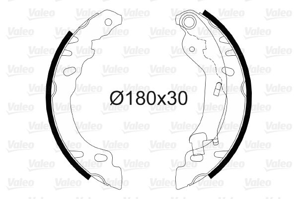 Arka Fren Balatasi (Pabuc) Ford Ka Mazda II 1,2 / 1,3 08 /> Panda Fiat 500 1,2 / 1,3 JTD 07> | VALEO 564082 | OEM 77362615 77362615 / 77365085 / 9S512200AA / 77365085 9S512200AA