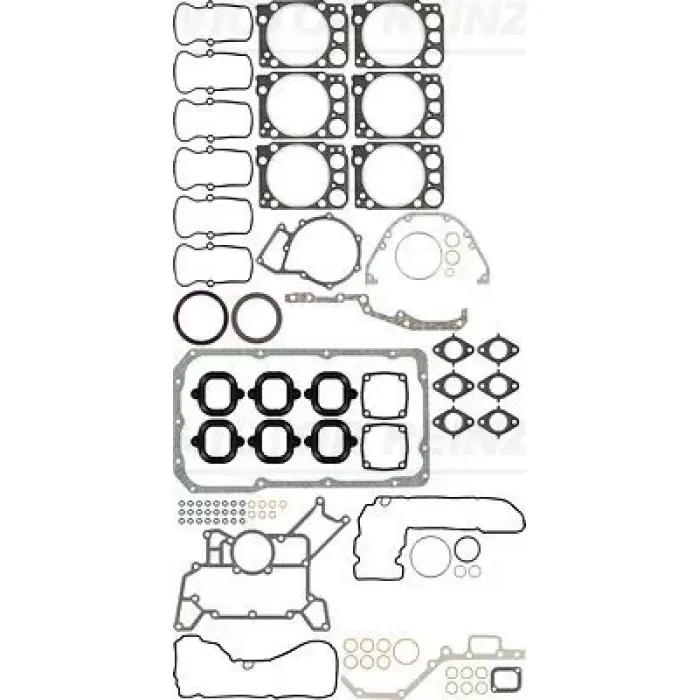 Motor (Alt-Ust) Takim Conta Klingirik Karter Contali Mercedes Actros Em. OM541 | VICTOR REINZ 01-34190-01 | OEM 5410101305 5410101120-5410140322
