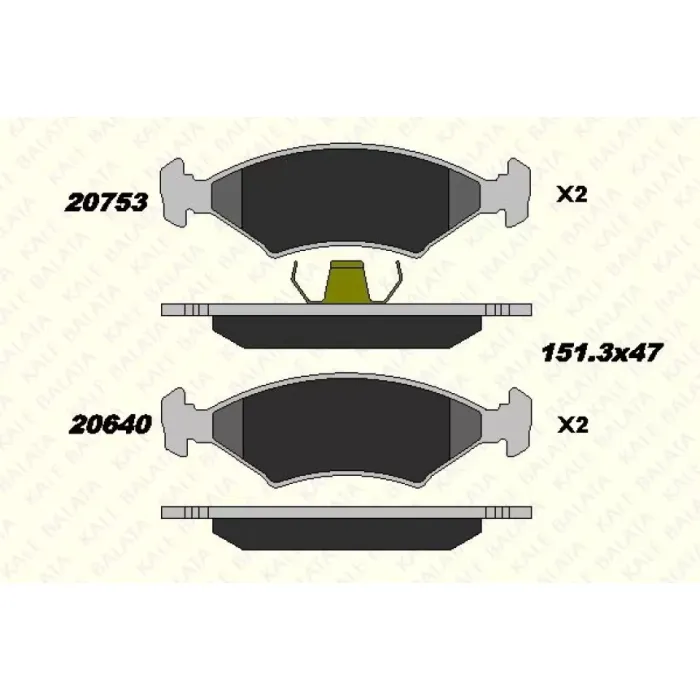 On Fren Balatasi Escort 1,1 / 1,3 / 1,6 80>99 Fiesta 1,1 / 1,3 / 1,4 / 1,6 84>95 Orion 1,3 / 1,6 83>90 Sierra 1,6 / 1,8 / 2,0 87>93 Mazda 121 96>03 | KALE B 20753 180 05 ANS | OEM 1039106