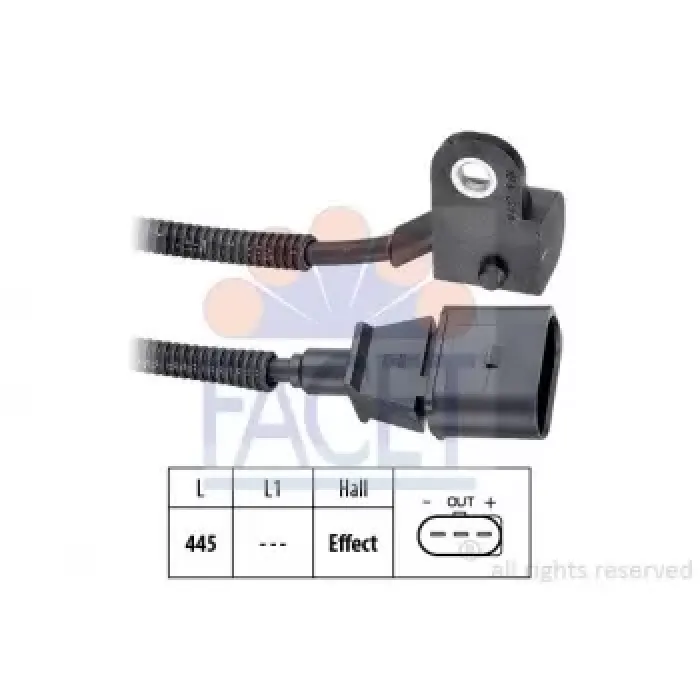 Eksantrik Mil Konum Sensoru Ford Galaxy 1,9TDCI 90PS 99>06 Audi A2 A3 / Seat Alhambra Altea Altea Xl Arosa Cordoba Ibiza Leon VW Golf 4 Bora Beetle Jetta | FACET 9.0422 | OEM 045957147B