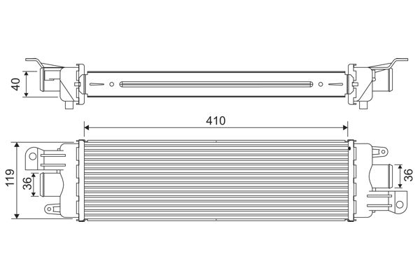 Radyator Fiat Albea | VALEO 818229 | OEM 51718679