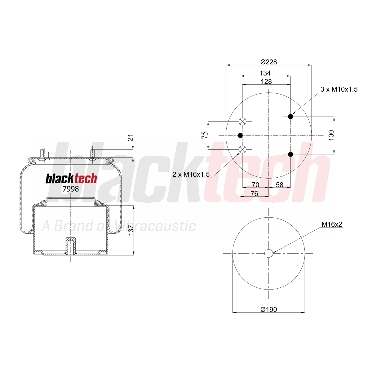 Körük Komple Metal Pistonlu | OEM 1697684