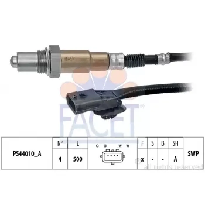 Oksijen Sensoru Megane 3 Fluence Clio 3 Duster Logan 2 Sandero 2 1.6 16V K4M | FACET 10.8308 | OEM 8200650085 8200760489