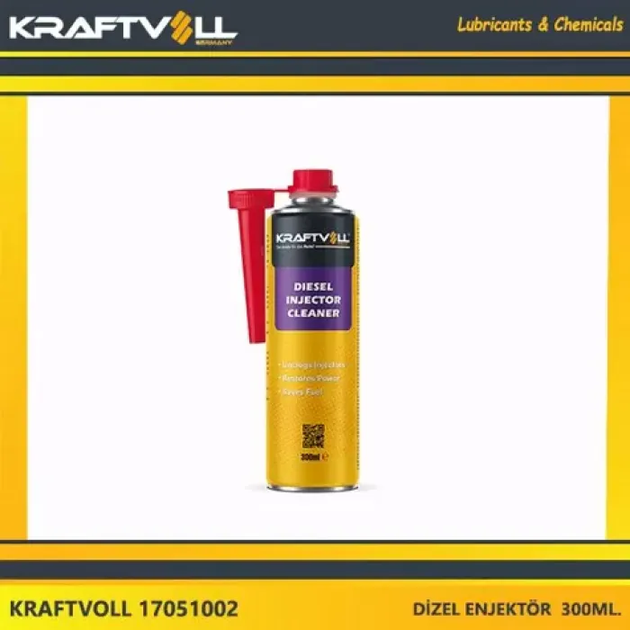 Dizel Enjektor Temizleyici Yakit Katkisi 300ML | KRAFTVOLL 17051002