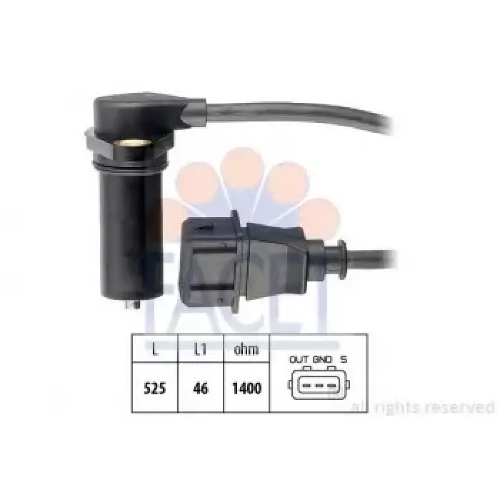 Krank Devir Sensoru T5 Beetle Bora Golf 4 Sharan A3 Alhambra Ibiza Leon Toledo Fabia AGR Agp Ahf | FACET 9.0219 | OEM 038907319