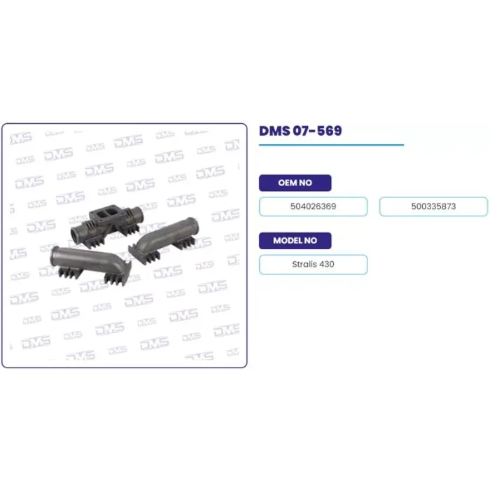 Egzoz Manifoldu Komple Takim Iveco Stralis 430 | DEMOSAN 07-569 | OEM 504026369 500335873 DC469A460
