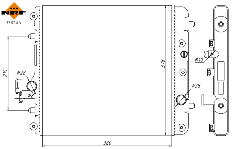Motor Su Radyatoru Agila A Z10XE Z12XE | NRF 53824A | OEM 1300220 9208632 09208632