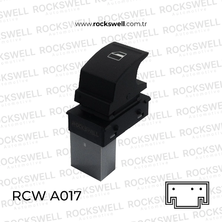 Cam Açma Anahtarı Yolcu Tarafı Tekli Caddy Golf V Passat, 200 T6 Amarok Jetta Polo Scırocco Shara | OEM RCWA017