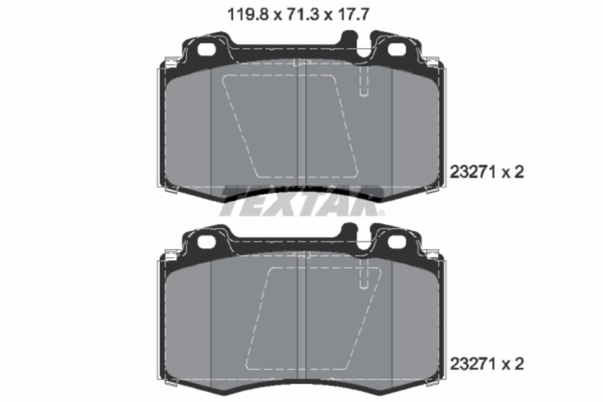 Ön Fren Balatası Y.m W203-W209-W211-W215-W220 | OEM A0044200820