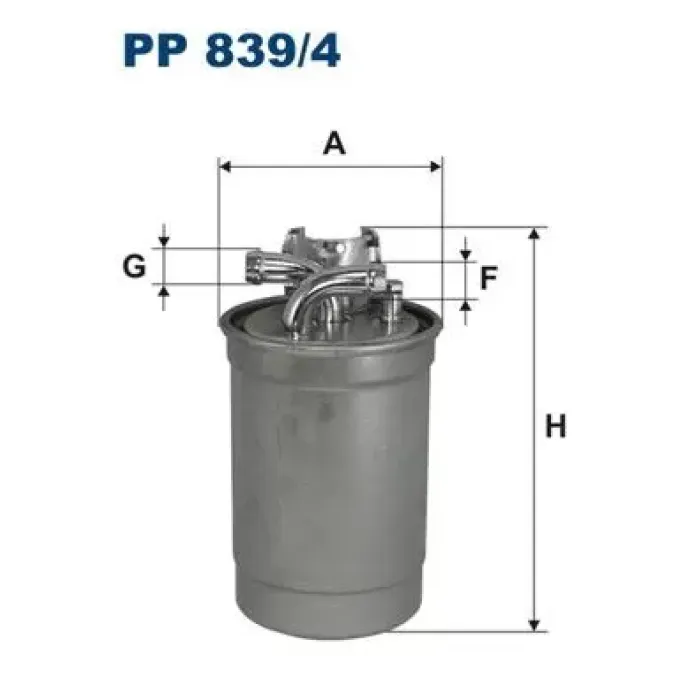 Yakit Filtresi (Mazot) Caddy Golf Jetta Passat Polo Transporter LT35 Vento Cordoba Ibiza Toledo | FILTRON PP 839 | OEM 1H0127401C 1H0127401C 1H0127401G 191127401A 1H0127401G 191127401A