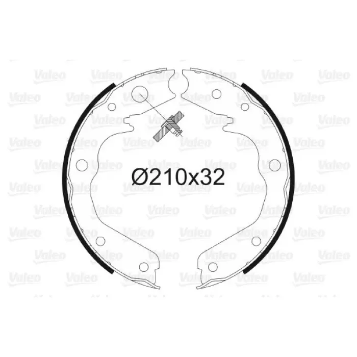 El Freni Fren Balatasi Pabuc (Tk) Frontera 98 2,2 Dti / 2,2 I / 3,2 I ; Frontera 91 98 2,0 I / 2,2 I / 2,5 | VALEO 564009 | OEM 1605859
