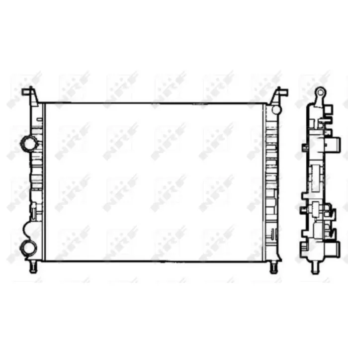 Motor Radyator Palio 1,2 Albea 1,2 / 1,6 Klimali (2 Sira Al+Pl Sistem) / (522×378×23,5) | NRF 58195 | OEM 46819261 46833511