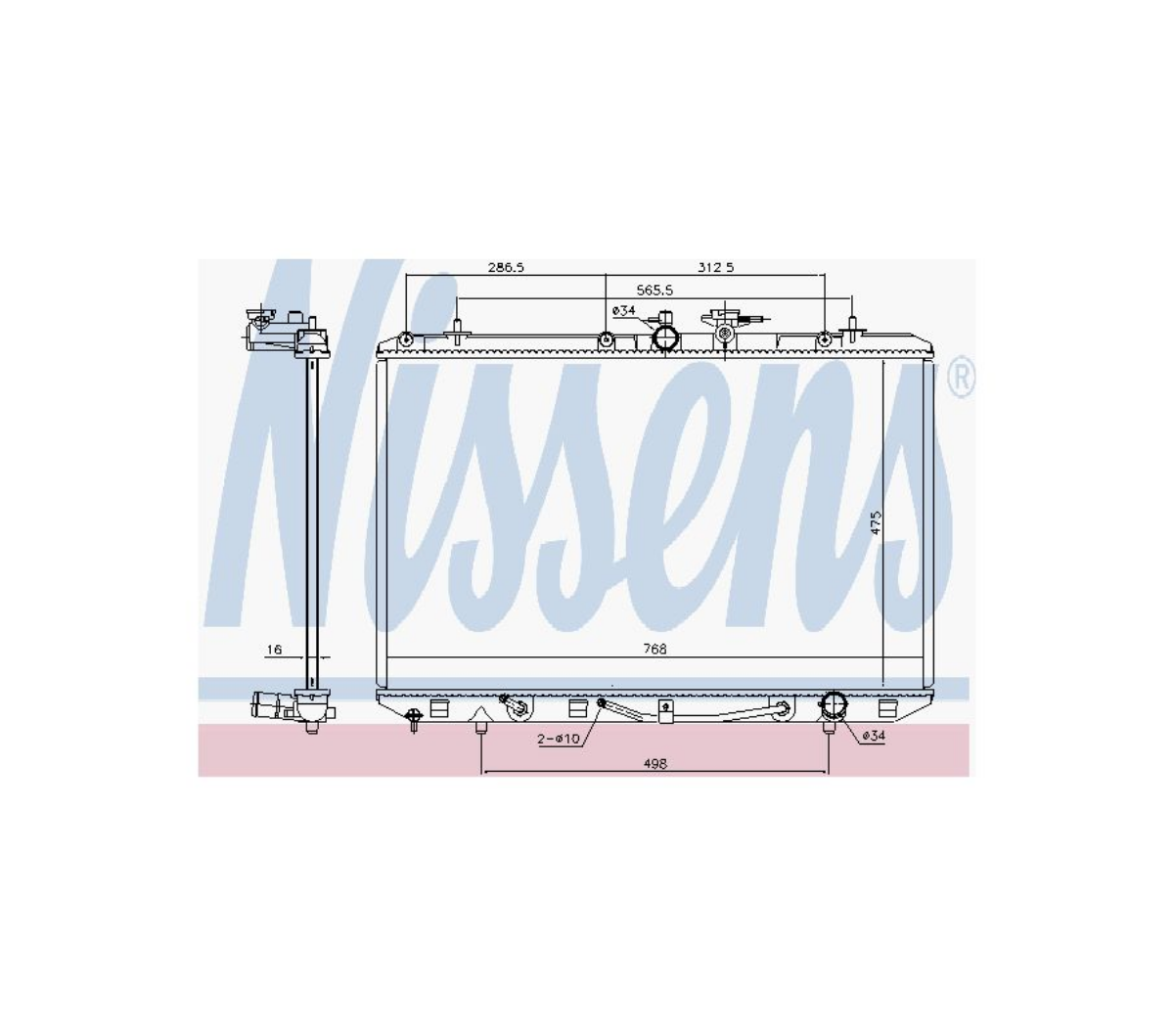 Su Radyatörü Scania DC13 Cg 400-410-440-450 (Çerçevesiz) | OEM 1851542