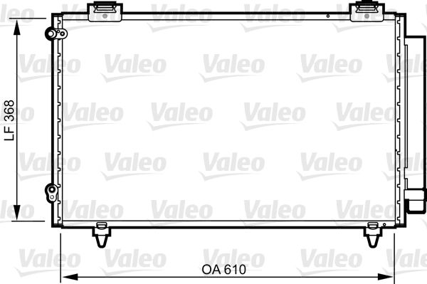 Klima Radyatoru Toyota Corolla Verso 01>04 | VALEO 814263 | OEM 8845002170