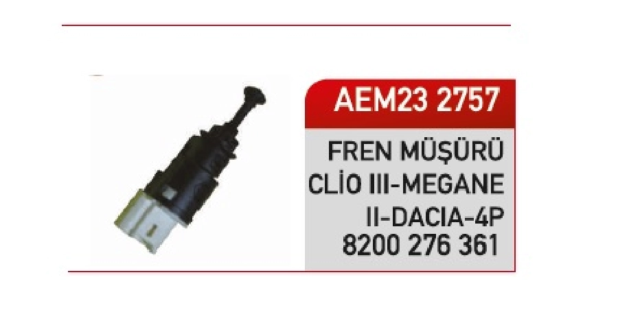Fren Müşürü Renault Clio 3-Megane 2-Dacia 8200 276 361 | OEM AEM232757