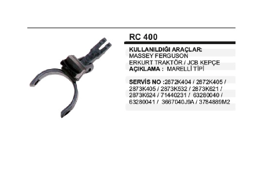 Marş Çatalı - Mf, Erkunt, Jcb | OEM RC400