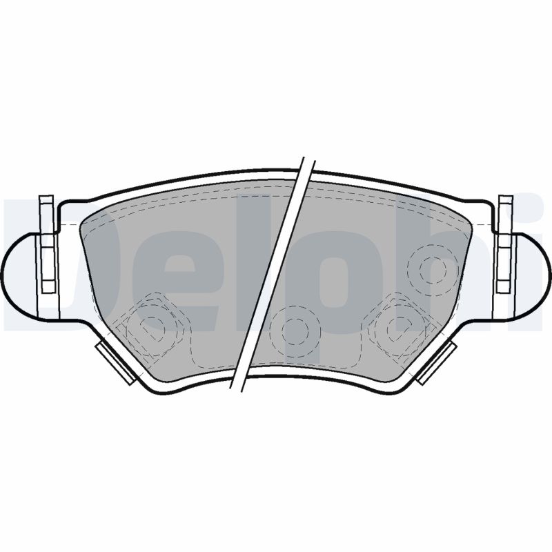 Arka Fren Balatasi (Diskli Frenler) Astra G Zafira A | DELPHI LP1553 | OEM 09195147-1605025-1605037-1605039