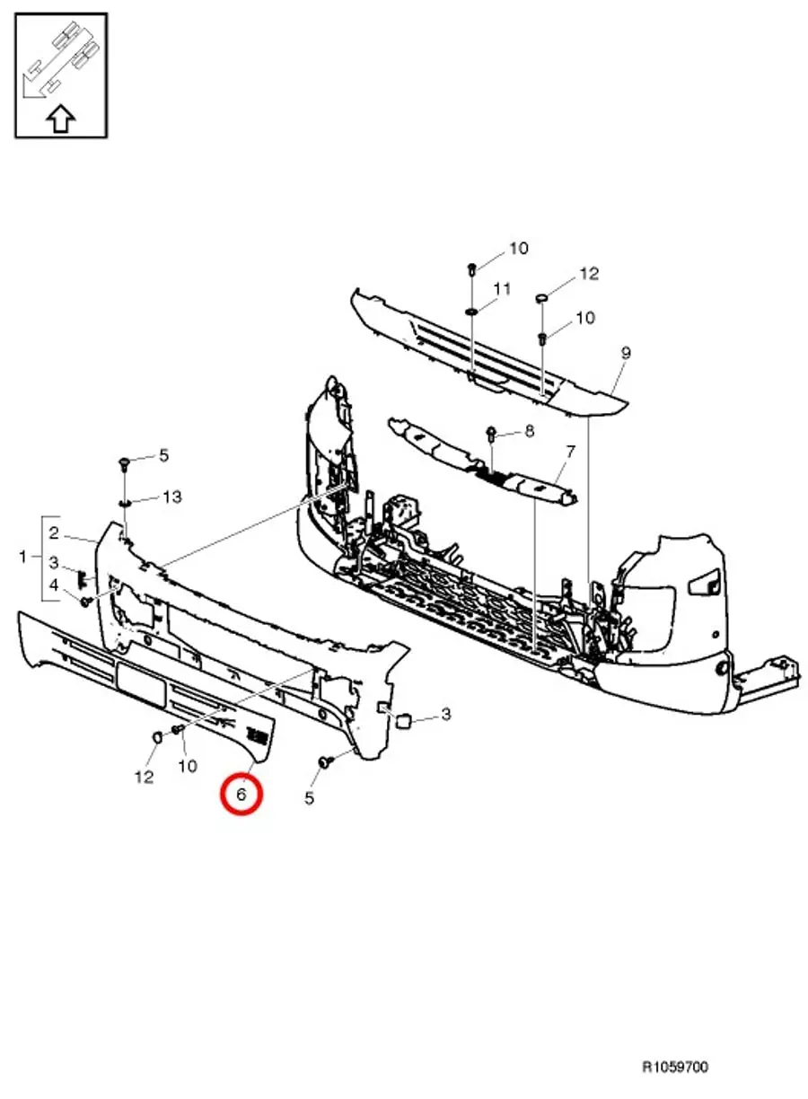 Ön Panjur Volvo Fmx | OEM 82266404
