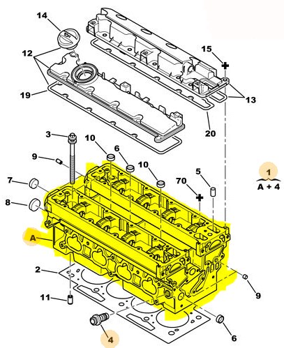 Silindir Kapak Contasi 1,70MM Ducato 2,8 Duz Boxer Sofim 2,8 | PAYEN AY690 | OEM 0209Z4 500306170 0209Z5