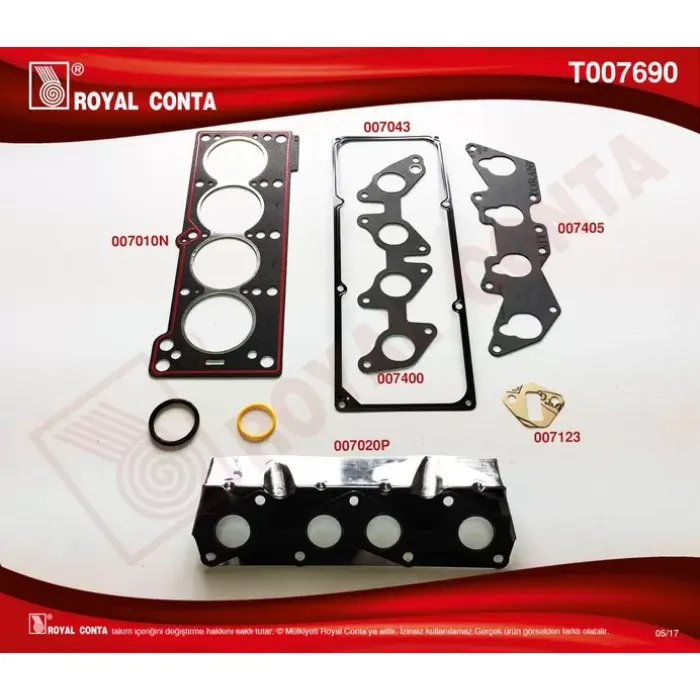 Ust Takim Contasi R9 Enerji Clio 1,4 (Siperlikli) Kecesiz | ROYAL T007690 | OEM 7701465162 7701465162 7701466343 7701468142 7701466343 7701468142