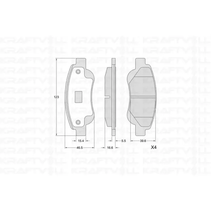On Fren Balatasi C1 1.0.1.4 Hdi (06 / 05 ) P.107 1.0.1.4HDI (06 / 05 ) Toyota Aygo 1.0 1.4HDI | KRAFTVOLL 07010353 | OEM 425474 044650H020
