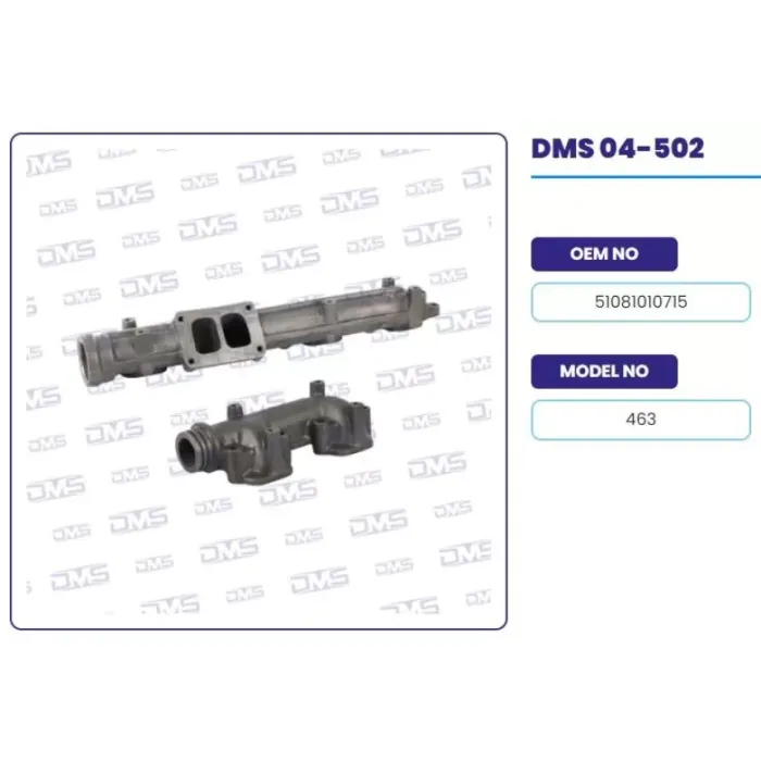 Egzoz Manifoldu Takim MAN 436-422-423-426 | DEMOSAN 04-502 | OEM 51081010715 51081013623 51081010716