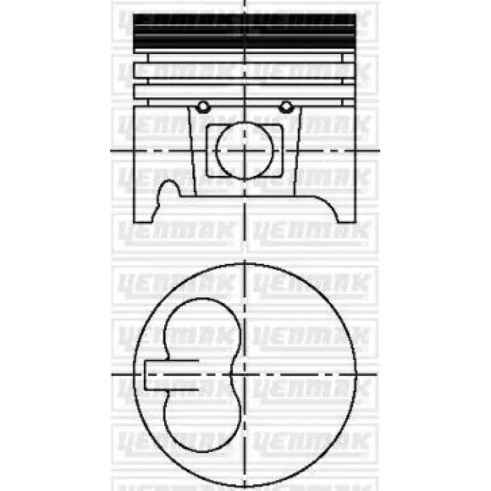 Motor Piston Segman Saxo Zx Xsara Ax P106 Nissan Micra TUD5 1,5DIZEL (77,00MM) / (Std) | YENMAK 31-04107-000 | OEM 062738 062739