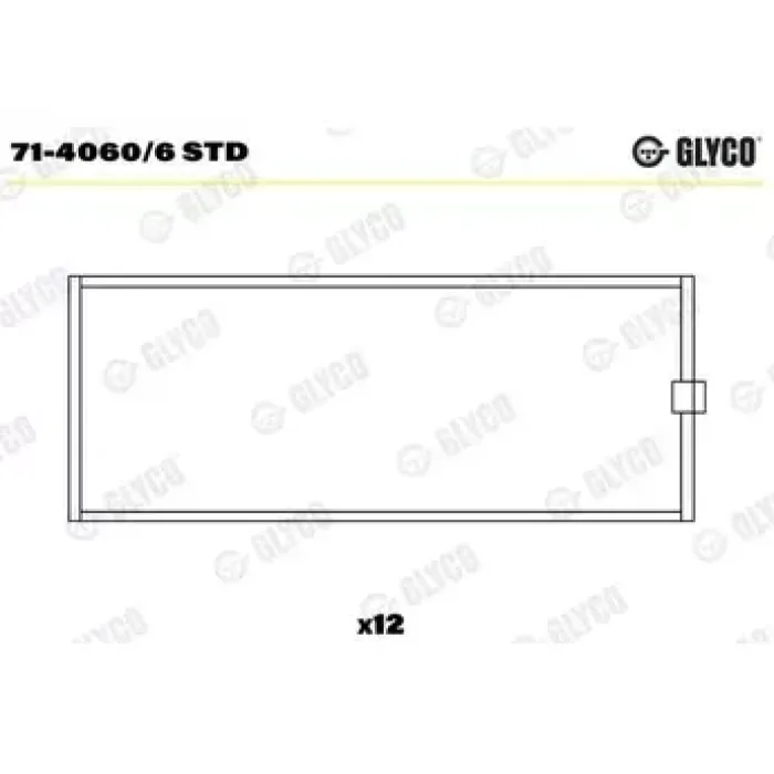 Kol Yatak Std Volvo / Renault Dxi D11 Takim | GLYCO 71-40606STD | OEM 20856959 7421980753 77897600 20532975