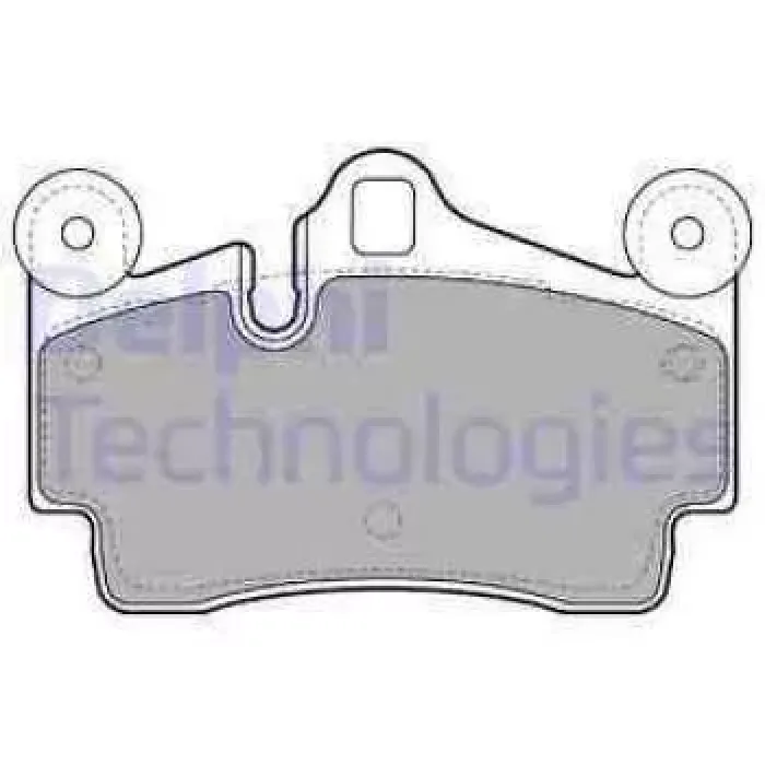 Arka Fren Balatasi 18INC Cayenne 3,2 10 / 03> Touareg 3,2 V6 5,0 V10 Tdi 10 / 02> | DELPHI LP1998 | OEM 7L5698451 95535293903 4L0698451D