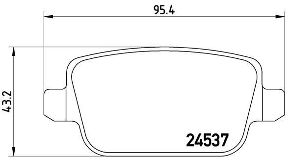 Arka Fren Balatasi Mondeo IV CA2 07>14 S-Max 09> 06> S-Max 09> Mondeo III 00>07 IV 07> Kuga 08> Galaxy III 06> / S80 II 06> S80 Volvo 07> V70 06> V70 Volvo 07> XC70 06> / Freelander 2 2.2 | BREMBO P24075 | OEM 6G9J 2M008 GB LR003657 30794553 2M008