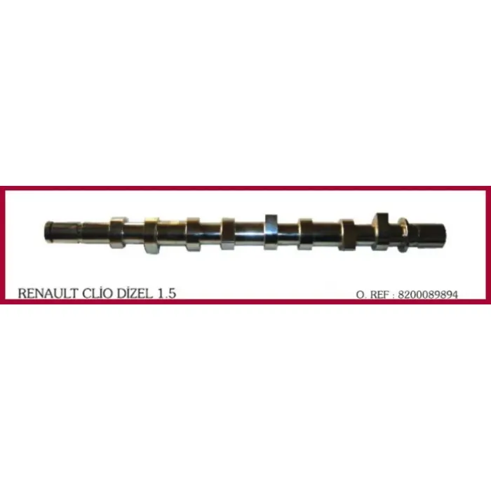 Eksantrik Mili Clio Kangoo Megane Logan 1,5DCI K9K | GEMSAFT RTKNG02 | OEM 8200255678 8200089894 130209682R