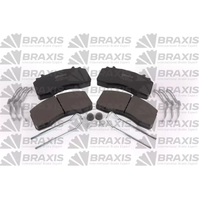 On - Arka Fren Balatasi MAN TGA-TGS-TGX Ym Wabco NG22 Kaliper | BRAXIS AB5021 | OEM 81508205108 / 81508206065 / 81508206066 / WVA 29279