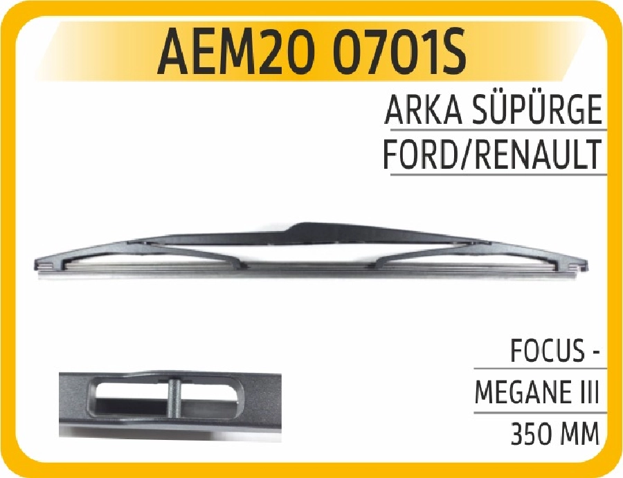 Silgi Paleti Arka 350 2000 Focus - Megane 3 | OEM AEM200701S
