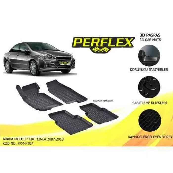 Paspas 3D Havuzlu 10-Mat Linea 05>18 | PERFLEX PXM-FT07 | OEM 55176115