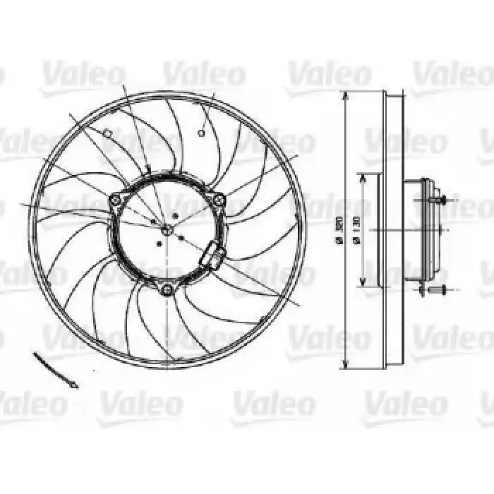 Fan Motoru Sol Crafter Sprinter 06> | VALEO 696083 | OEM 2E0959455A 2E0959455A A9065000493 A9069062200 A9065000493 A9069062200